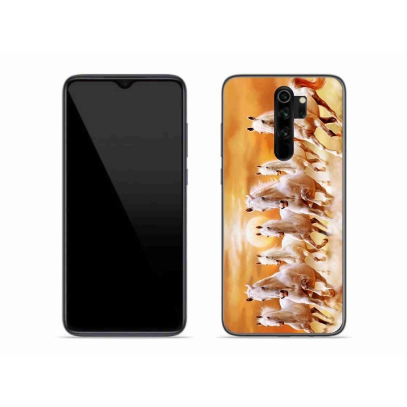 Gelový obal mmCase na mobil Xiaomi Redmi Note 8 Pro - koně 2