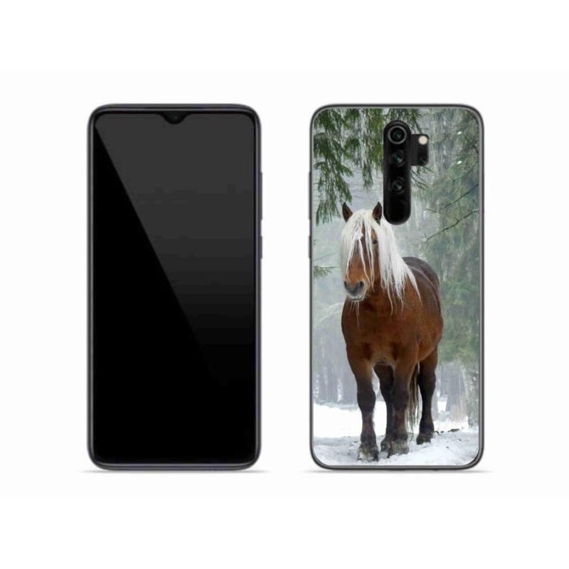 Gelový obal mmCase na mobil Xiaomi Redmi Note 8 Pro - kůň v lese