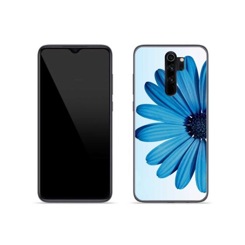 Gelový obal mmCase na mobil Xiaomi Redmi Note 8 Pro - modrá kopretina