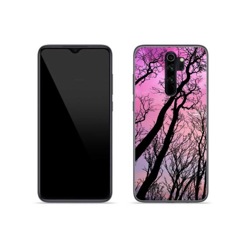 Gelový obal mmCase na mobil Xiaomi Redmi Note 8 Pro - opadané stromy