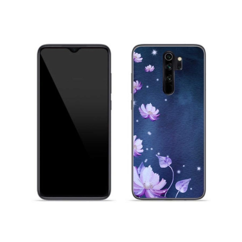 Gelový obal mmCase na mobil Xiaomi Redmi Note 8 Pro - padající květy