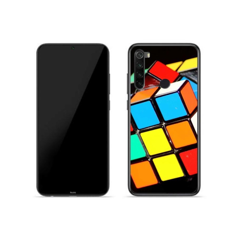 Gelový obal mmCase na mobil Xiaomi Redmi Note 8 - rubikova kostka