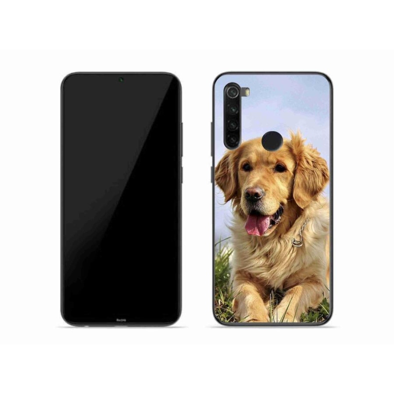 Gelový obal mmCase na mobil Xiaomi Redmi Note 8 - zlatý retrívr