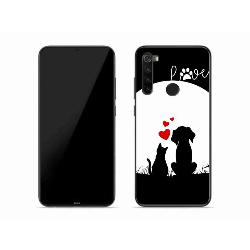 Gelový obal mmCase na mobil Xiaomi Redmi Note 8 - zvířecí láska