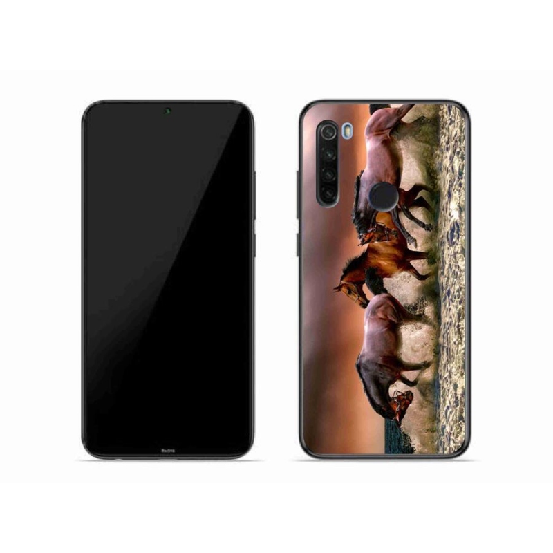 Gelový obal mmCase na mobil Xiaomi Redmi Note 8T - koně 1