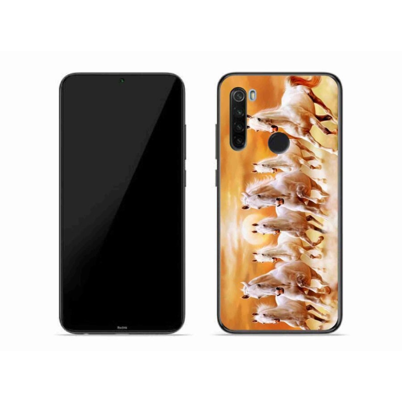 Gelový obal mmCase na mobil Xiaomi Redmi Note 8T - koně 2