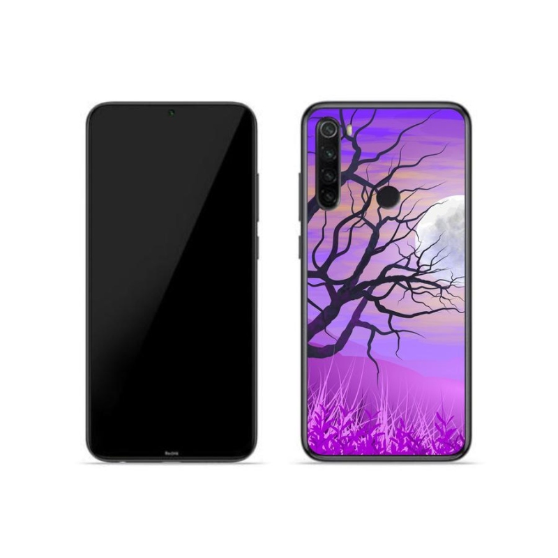 Gelový obal mmCase na mobil Xiaomi Redmi Note 8T - kreslený opadaný strom
