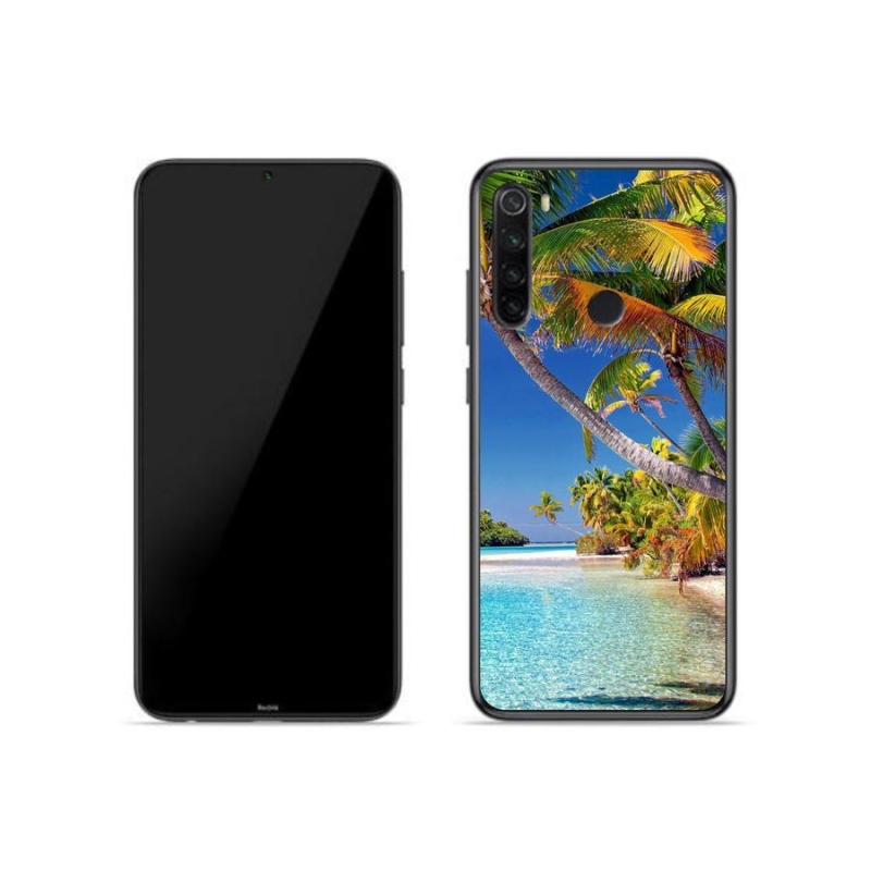 Gelový obal mmCase na mobil Xiaomi Redmi Note 8T - mořská pláž