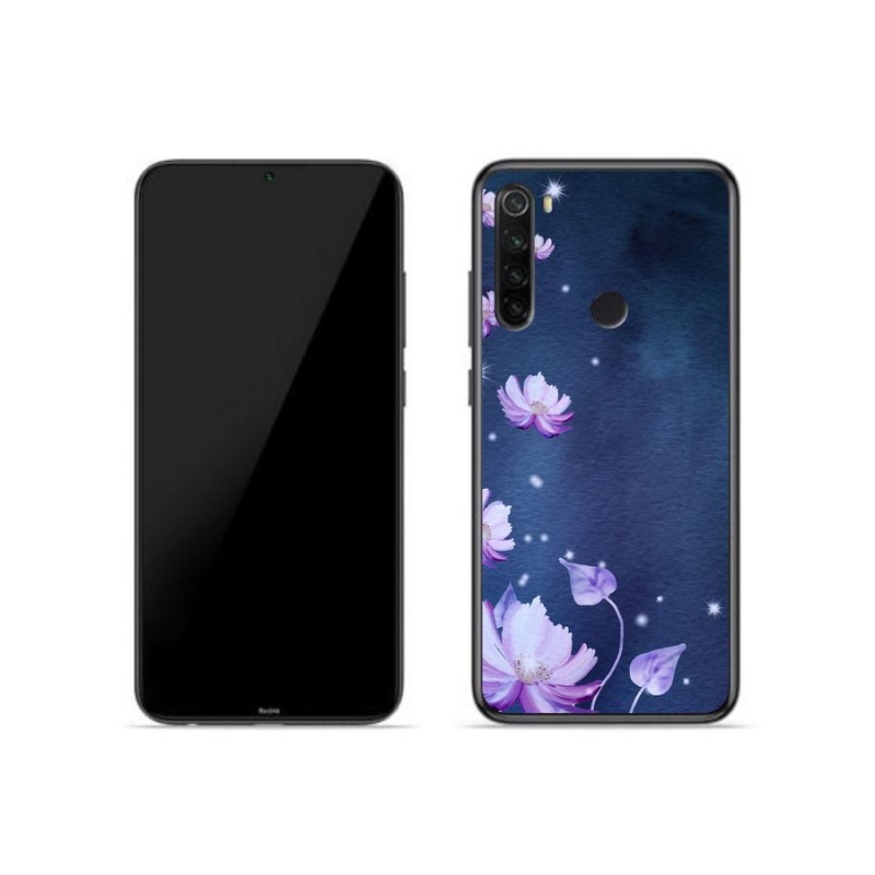 Gelový obal mmCase na mobil Xiaomi Redmi Note 8T - padající květy