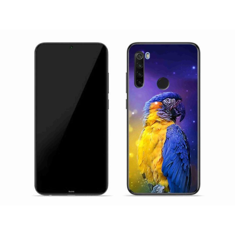 Gelový obal mmCase na mobil Xiaomi Redmi Note 8T - papoušek ara 1