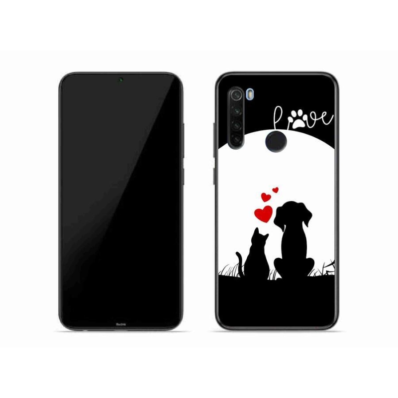 Gelový obal mmCase na mobil Xiaomi Redmi Note 8T - zvířecí láska