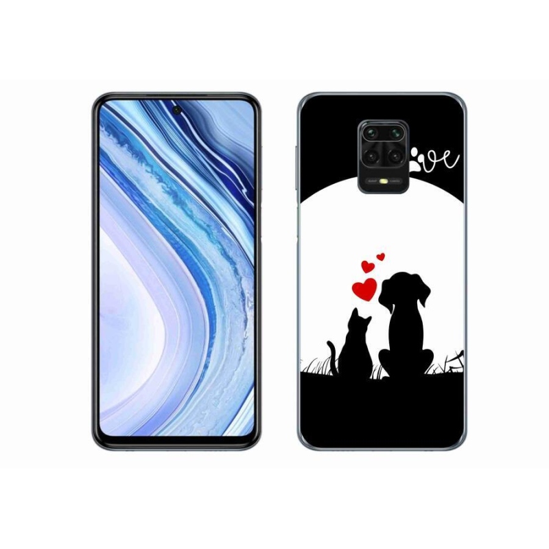 Gelový obal mmCase na mobil Xiaomi Redmi Note 9 Pro - zvířecí láska