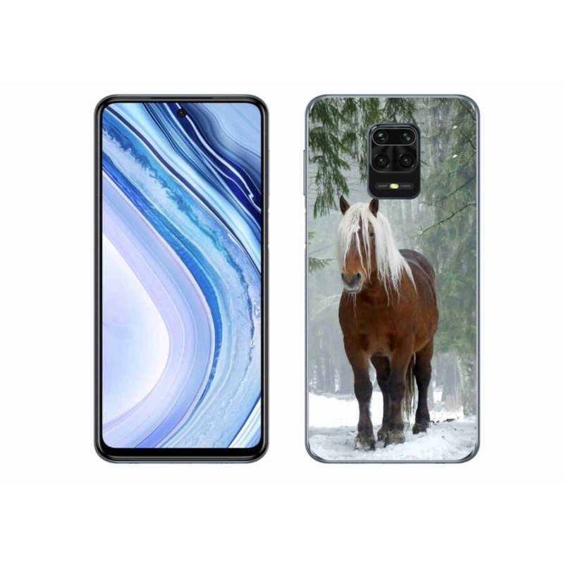 Gelový obal mmCase na mobil Xiaomi Redmi Note 9S - kůň v lese