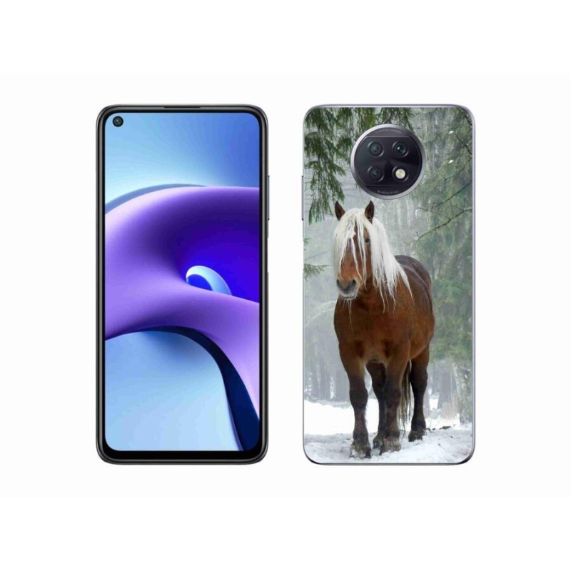 Gelový obal mmCase na mobil Xiaomi Redmi Note 9T 5G - kůň v lese