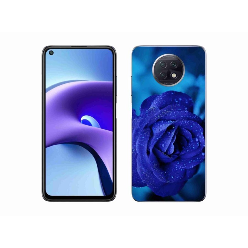 Gelový obal mmCase na mobil Xiaomi Redmi Note 9T 5G - modrá růže