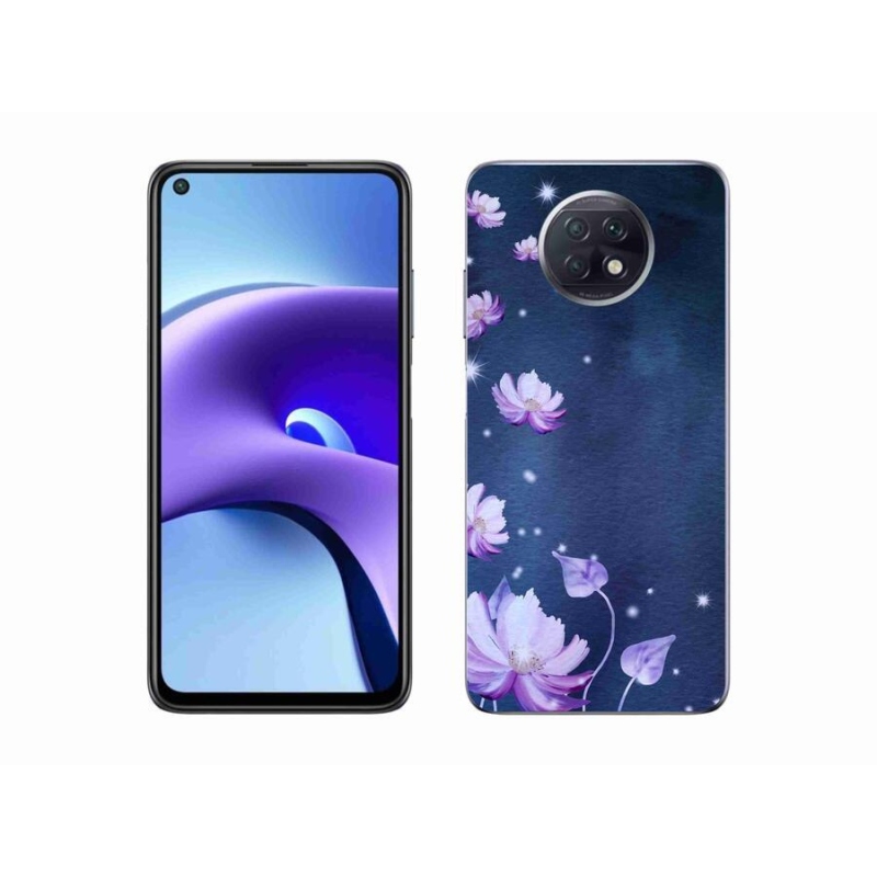 Gelový obal mmCase na mobil Xiaomi Redmi Note 9T 5G - padající květy