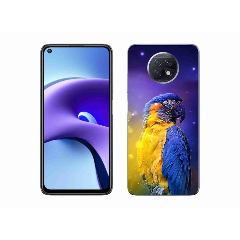 Gelový obal mmCase na mobil Xiaomi Redmi Note 9T 5G - papoušek ara 1