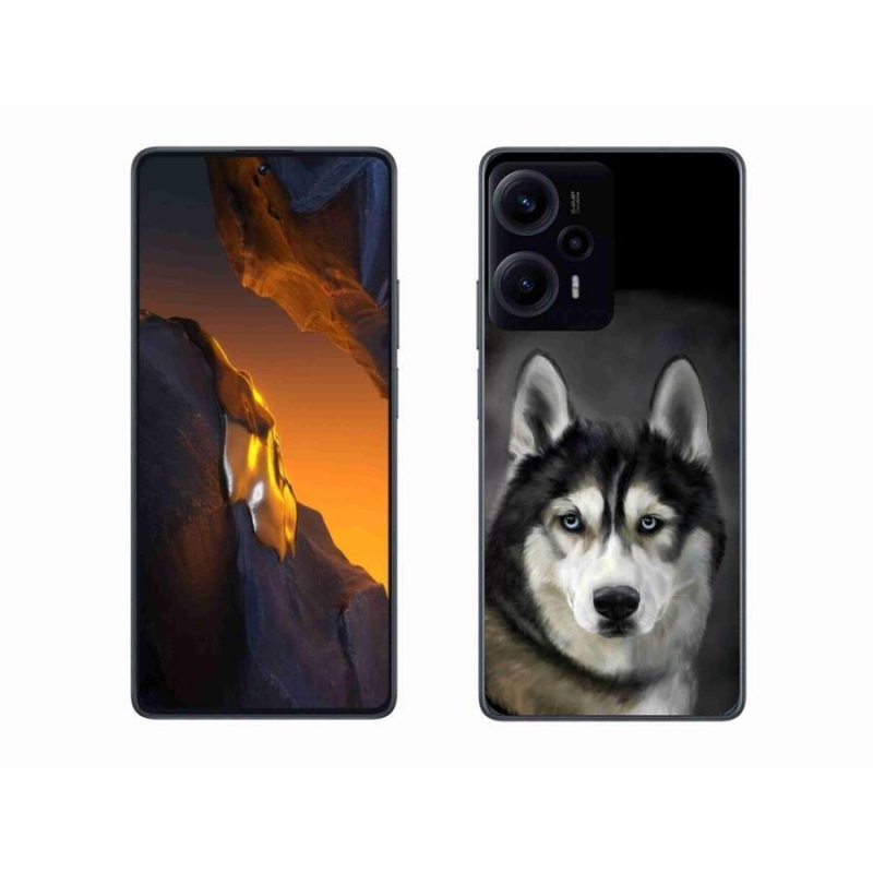 Gelový obal mmCase na Xiaomi Poco F5 - husky