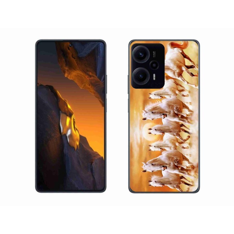 Gelový obal mmCase na Xiaomi Poco F5 - koně 2