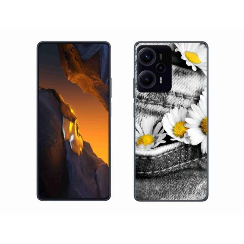 Gelový obal mmCase na Xiaomi Poco F5 - kopretiny