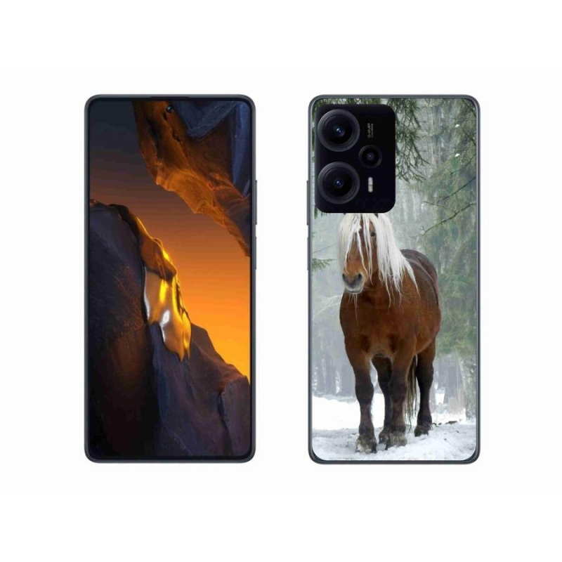 Gelový obal mmCase na Xiaomi Poco F5 - kůň v lese