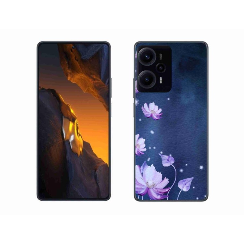 Gelový obal mmCase na Xiaomi Poco F5 - padající květy