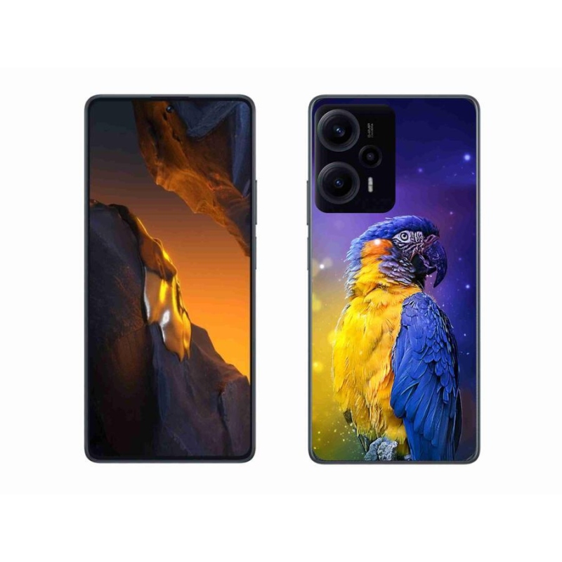 Gelový obal mmCase na Xiaomi Poco F5 - papoušek ara 1
