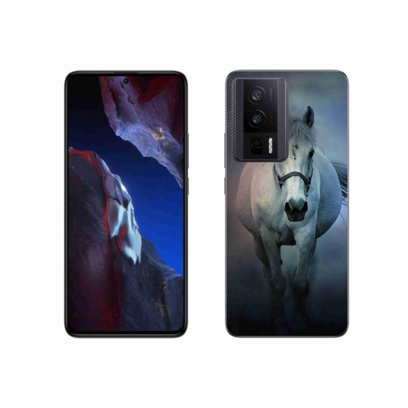 Gelový obal mmCase na Xiaomi Poco F5 Pro - běžící bílý kůň