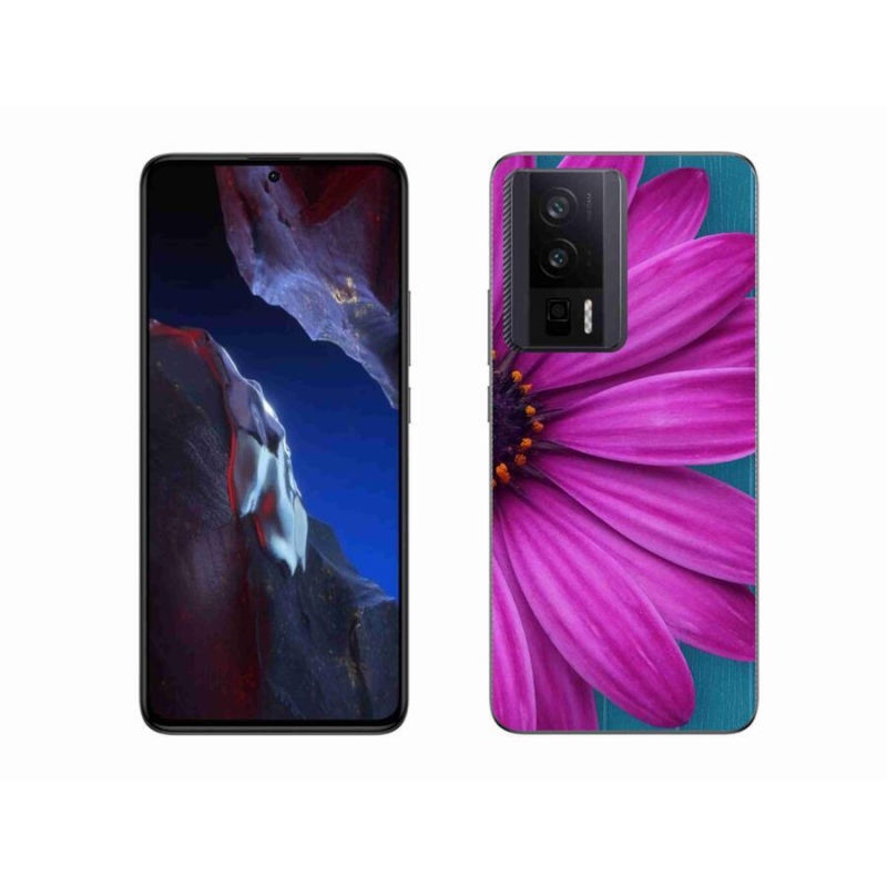 Gelový obal mmCase na Xiaomi Poco F5 Pro - fialová kopretina