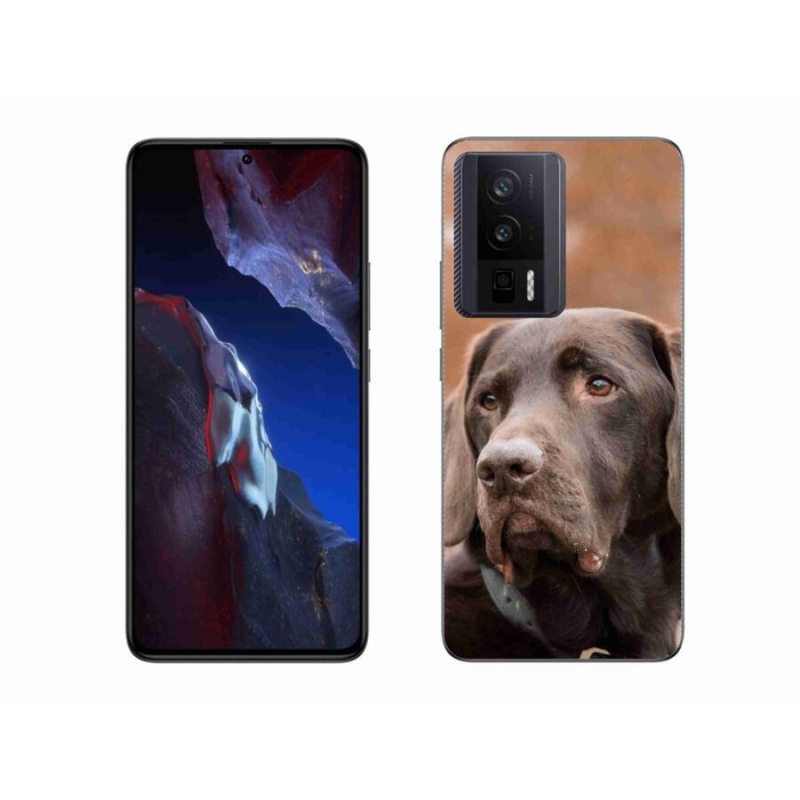 Gelový obal mmCase na Xiaomi Poco F5 Pro - hnědý labrador