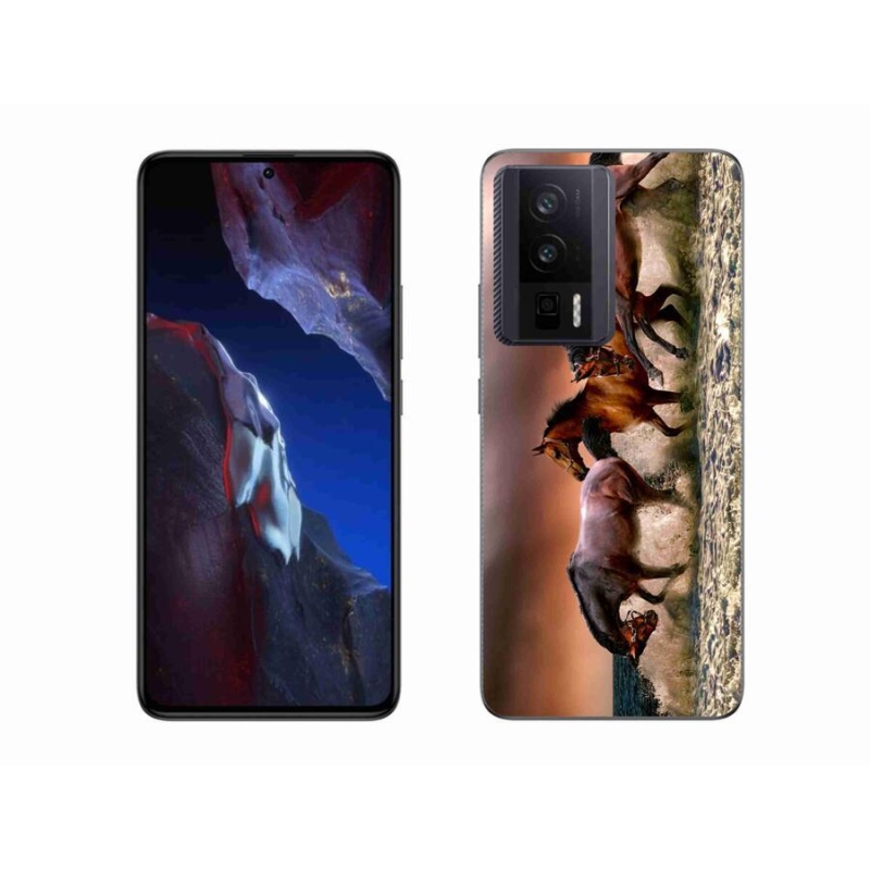 Gelový obal mmCase na Xiaomi Poco F5 Pro - koně 1