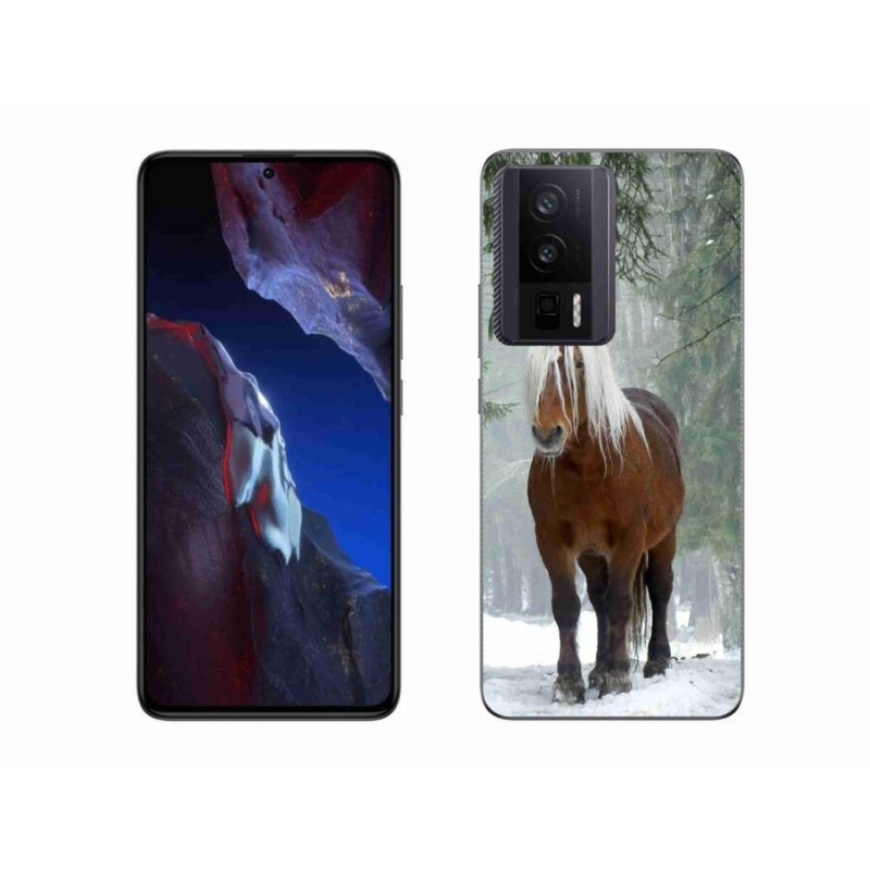 Gelový obal mmCase na Xiaomi Poco F5 Pro - kůň v lese