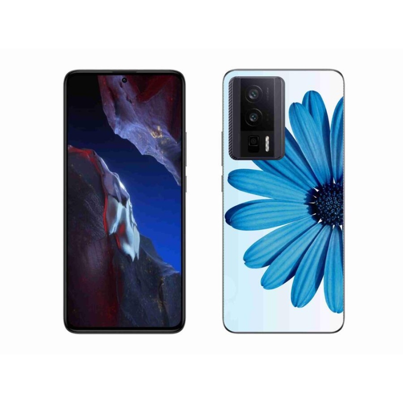 Gelový obal mmCase na Xiaomi Poco F5 Pro - modrá kopretina