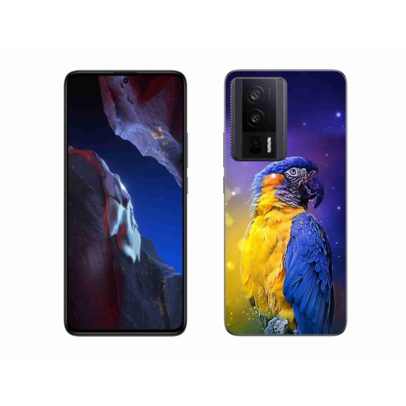 Gelový obal mmCase na Xiaomi Poco F5 Pro - papoušek ara 1