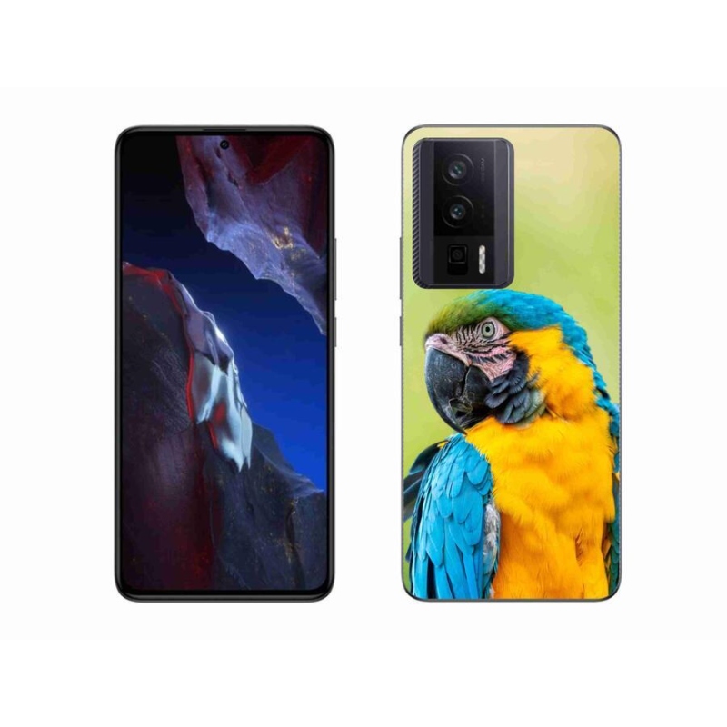 Gelový obal mmCase na Xiaomi Poco F5 Pro - papoušek ara 2