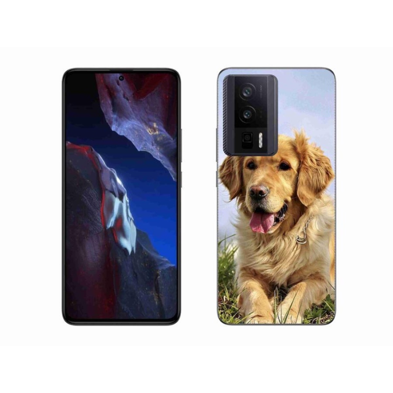 Gelový obal mmCase na Xiaomi Poco F5 Pro - zlatý retrívr