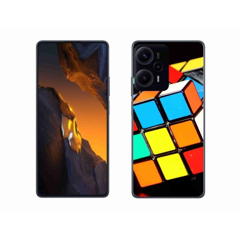 Gelový obal mmCase na Xiaomi Poco F5 - rubikova kostka
