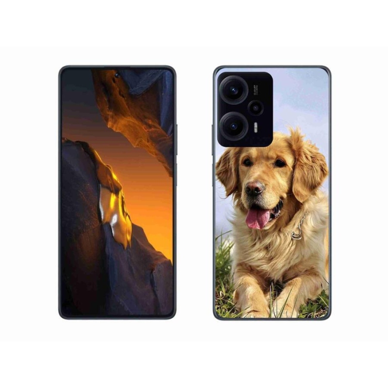 Gelový obal mmCase na Xiaomi Poco F5 - zlatý retrívr
