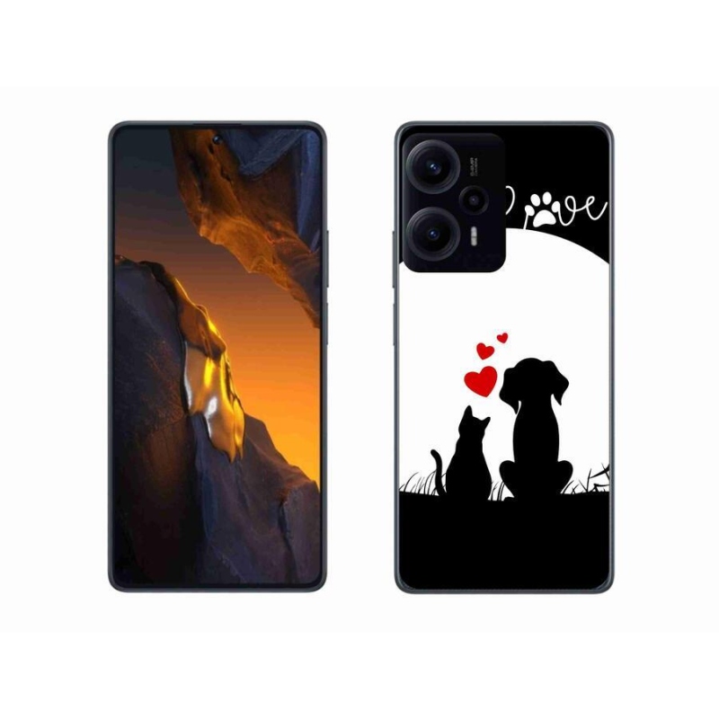 Gelový obal mmCase na Xiaomi Poco F5 - zvířecí láska