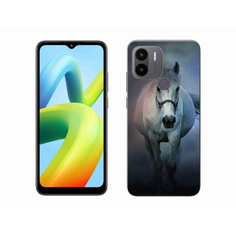 Gelový obal mmCase na Xiaomi Redmi A1+/A2+ - běžící bílý kůň