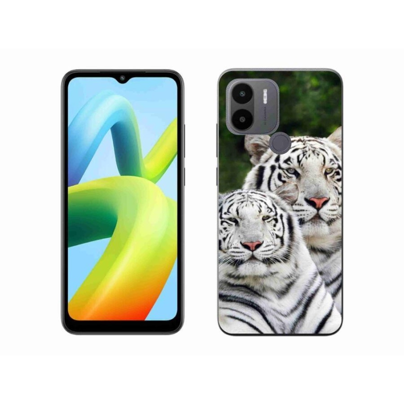 Gelový obal mmCase na Xiaomi Redmi A1+/A2+ - bílí tygři