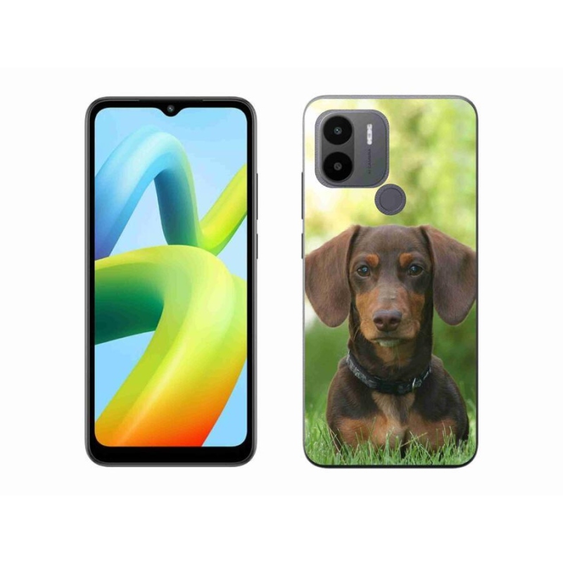 Gelový obal mmCase na Xiaomi Redmi A1+/A2+ - hnědý jezevčík