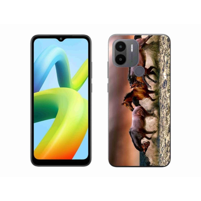Gelový obal mmCase na Xiaomi Redmi A1+/A2+ - koně 1