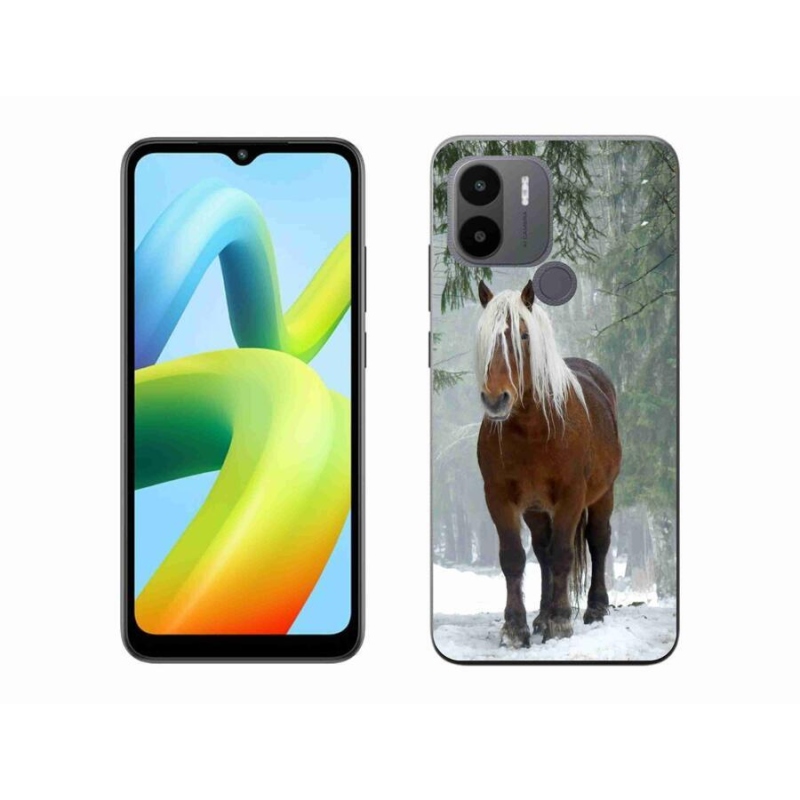 Gelový obal mmCase na Xiaomi Redmi A1+/A2+ - kůň v lese