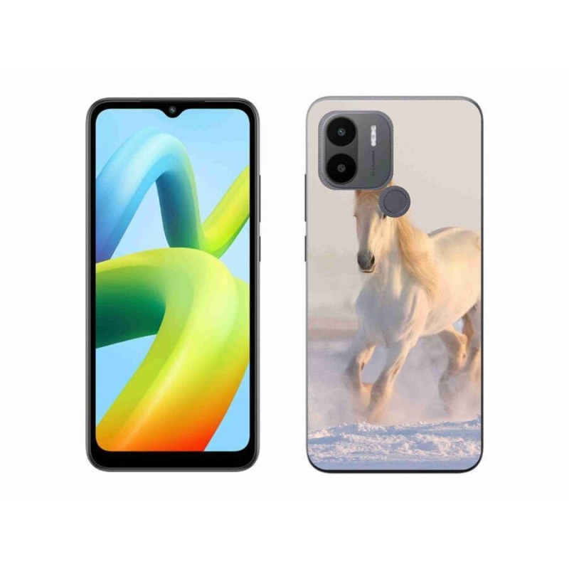 Gelový obal mmCase na Xiaomi Redmi A1+/A2+ - kůň ve sněhu