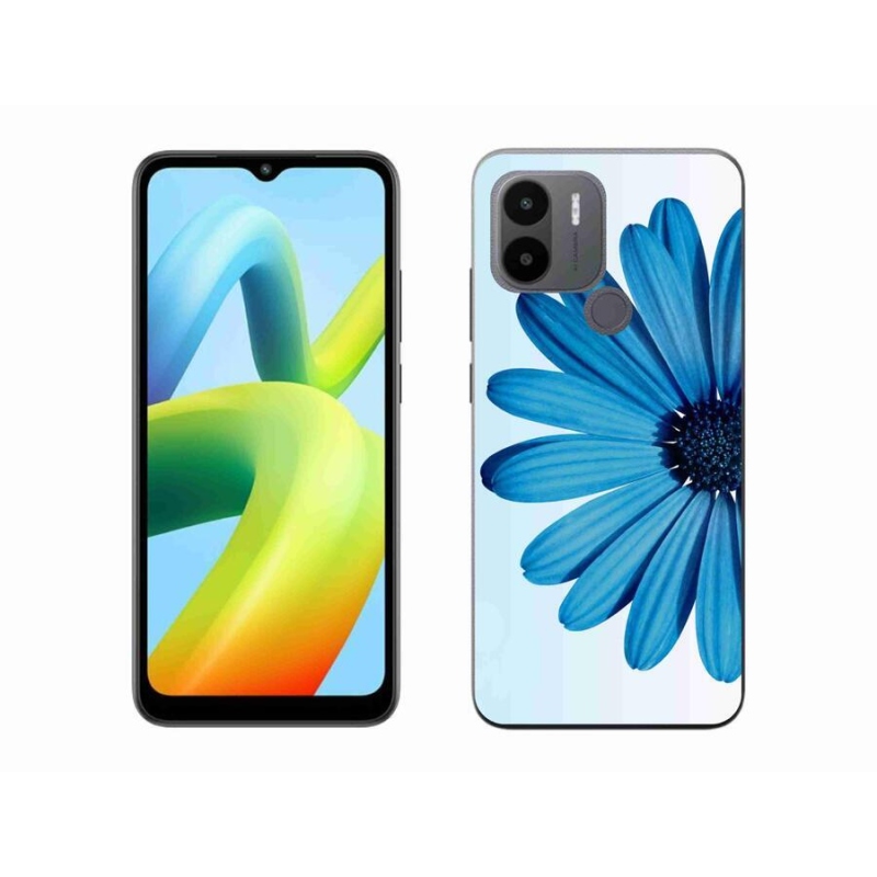 Gelový obal mmCase na Xiaomi Redmi A1+/A2+ - modrá kopretina