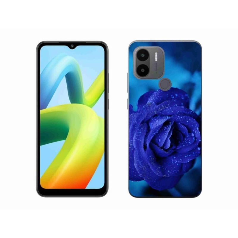 Gelový obal mmCase na Xiaomi Redmi A1+/A2+ - modrá růže