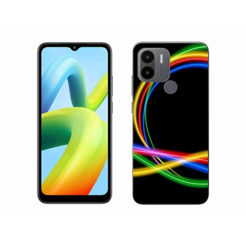 Gelový obal mmCase na Xiaomi Redmi A1+/A2+ - neonové kruhy