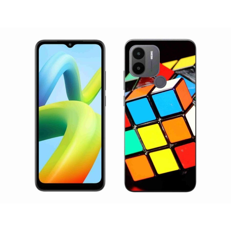 Gelový obal mmCase na Xiaomi Redmi A1+/A2+ - rubikova kostka