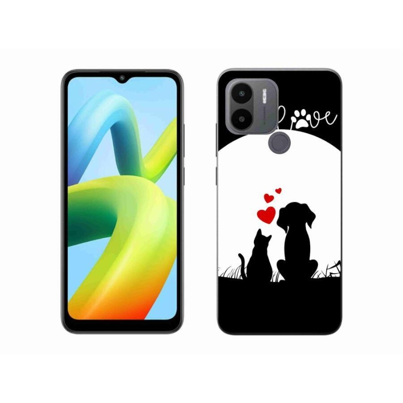 Gelový obal mmCase na Xiaomi Redmi A1+/A2+ - zvířecí láska